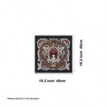 1pc Enchanting Black Mystical Mushroom Flower Design Tarot Tablecloth Vintage Floral Durable Polyester Altar Cloth Witchcraft Astrology & Oracle Card Readings Ideal For Home Decor Room Decor - Multicolor - View 8