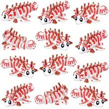 TendenciaHonoson 12 piezas de juguete para la ansiedad impreso en 3D para gatos pequeños, juguete flexible y articulado lindo para aliviar el estrés para mascotas juguetes para jugar y mostrar (5 cm)Calidad premium - Gato - Ver 10
