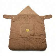 二合一儿童斗篷，加厚防风毯，婴儿车罩，婴儿背带挡风罩，适合秋冬季节使用 - 彩色 - 查看 10