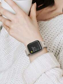 1条时尚硅胶表带，兼容 49mm 46mm 45mm 44mm 42mm 41mm 40mm 38mm，哑光智能手表表带，兼容 Series Ultra 3/2/1 11 10 9 8 7 SE3 6 5 4 3 2 1，运动型男女通用表带