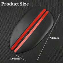 Car Rearview Rain Eyebrow Shield,Car Mirror Rain Protector,Mirror Visor Guard For Truck And SUV(Carbon Fiber,2Pack) - Solid Black-2PC - View 2
