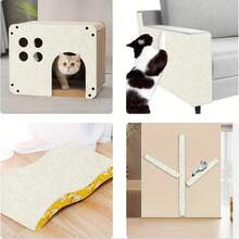 1PC 78.74*15.75in Cat Scratch Couch Furniture Protector, Cat Scratcher Wall Pad From Cat Claws For DlY Scratch Post Cat Tree Climbing Mat,Cat Accessories - 40cmX200cm - View 8
