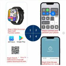 Reloj inteligente de moda LIGE, batería grande de 1000mAh, talla grande de 100 modos deportivos, temporizador de cámara, pronóstico del tiempo, seguimiento de actividad, resistente al agua, reloj inteligente multifuncional para hombres y mujeres - Negro - Ver 11