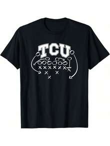 TCU Horned Frogs Football Play T-Shirt - màu đen - Xem 1