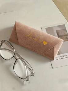 Personalized Name/Text Eyeglass Case - (Add Your Name) - Soft Material - Luxury Portable Eyeglass Case - Eyeglass Storage Box, Provides Excellent Storage And Protection, Lightweight And Portable For Daily Carry. Perfect Gift For Holidays/Birthdays, Ideal For Gifting To Family And Friends. - Multicolor - View 3