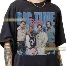 Limitiertes Big Time Rush Vintage Shirt, Big Time Rush Band Geschenke für Frauen und Männer, Retro Big Time Rush Geschenk T-Shirt, Big Time Rush Bootleg Shirt - Schwarz - Übersicht 6