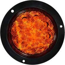PLAFON LEDS MICA AMBAR TRASERO 4" 10 LEDS 12V - 24V SELLADO UNIVERSAL ATORNILLABLE  8002,37362875 - Multicolor - Ver 2