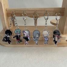 Heiße Anime Alien Stufe 6cm 1 Stück Acryl Schlüsselanhänger Mizi Sua Till Ivan Luka transparente Textur Anhänger Tasche Anhänger Fan Sammlung, es gibt Schutzfolien auf der Vorder- und Rückseite - Verschiedenfarbig - Übersicht 2