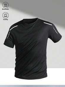 男士夏季撞色条纹速干凉凉T恤3件装 - 彩色 - 查看 2