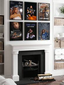 1张无框高清艺术海报，歌手T-Tate McRae《Think Later》海报，适用于客厅、办公室、卧室等家居装饰，帆布材质，可悬挂，适合青少年男孩房、客厅、卧室、游戏室等家具装饰，亦可作为节日礼物。 - 彩色 - 查看 3