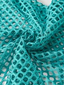 3 قطع طقم بنات مراهقات يتكون من ملابس علوية كامي مطبوع عليه حرف بروكلين + ملابس علوية شبكية + شورت، طقم موضة صيفية للخارج، مناسب للاستخدام الخارجي والهدايا الصيفية