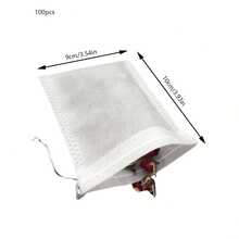 100pcs Pull-Out Non-Woven Fabric Disposable Tea Bags, Chinese Medicine Bags, Decoction Bags, Coffee Filter Bags, Tea Bags, Flower Tea Bags, 3 Sizes (Small, Medium, Large) - White - View 15