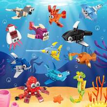 TendenciaJuguetes De Bloques Animales: 12 Estilos, 336 Piezas 1 Reino MarítimoCalidad premium - 1 - Ver 2