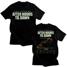 TheWeeknd After Hours Til Dawn Graphic T Shirt TheWeeknd 2026 Stadium Tour T-Shirts Men Women Fashion Hip Hop Vintage Cotton Tee - Black - View 2
