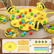Kids Bee & Honey Magnetic Toys, Multi-Person Interactive Fun Magnetic Toys, Animal Shaped Toys, With Magnetic Bottom Design
