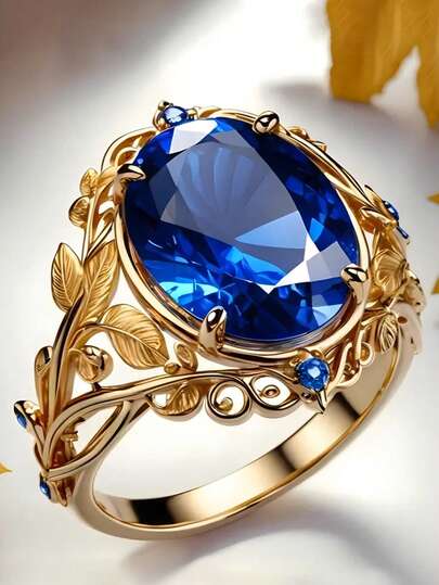 1 PC Romantic Cubic Zirconia Ring For Women For Wedding Engagement Anniversary Party Jewelry Valentine's Day Gift