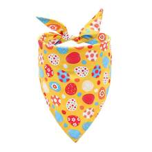 New Style Easter Day Rabbit Elements Colorful Triangle Dog Cat Bandana Scarf Reversible Double Layer Pets Bibs Neckerchief - Multicolor - View 17