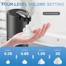 12.85盎司浴室液体皂液器，壁挂式感应洗手液分配器 - 多個顏色 - 查看 2