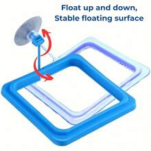 1 Set Suction Cup Square Turtle Feeding Ring With 4 Nitrification Balls, Fish Food Container And Aquatic Toy - One Size Fits All - View 6