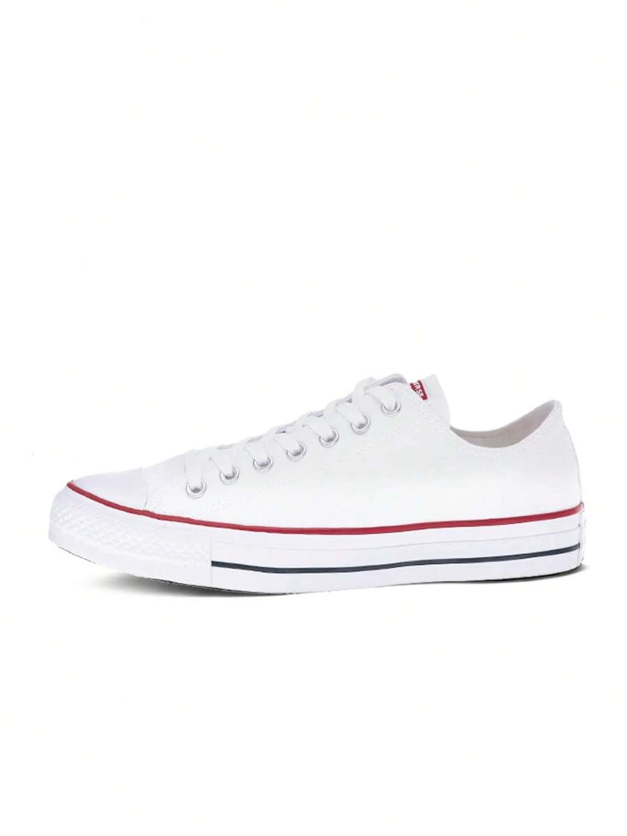 Converse Giày bóng rổ cổ thấp Chuck Taylor All Star Unisex, Giày thường ngày, Giày đôi M7652C - Trắng - Xem 1
