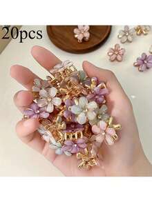 Bộ 4/12/20 chiếc kẹp tóc hình hoa trái tim nhỏ xinh lấp lánh nhiều màu sắc, kẹp tóc công chúa, kẹp tóc thời trang, phù hợp cho phụ nữ sử dụng hàng ngày, phù hợp cho kiểu tóc dự tiệc và lễ hội, một món quà hoàn hảo cho các bé gái. - Nhiều màu - Xem 14