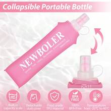 NEWBOLER 150ml/250ml/500ml Collapsible TPU Soft Water Bottle, Outdoor Sports Portable Water Bag For Running Camping