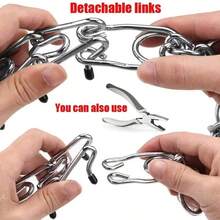 Pet Supplies Rubber Tips Adjustable Detachable Prong Choke Collar Large Dog Training Stimulating Dog Training Chain Effective Detachable Pinch Collar Rubber With Pet Dog Adjustable Collar Steel Training Choke Stainless Prong Comfort Tips Dog Prong Training Collar With Rubber Tips Pit Bull German Shepherd Metal Pinch Collar Pet Supplies - Multicolor - View 12