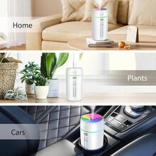 250 ml Mini humidificador para dormitorio habitación infantil plantas 7 colores de luz 28 dB Silent Air Humidifier blanco - Ver 8