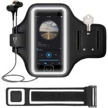 Brazalete para Teléfono, Funda para Teléfono con Brazalete Deportivo, Correa Ajustable con Banda Reflectante,  15 Pro/15/14 Pro/14, Galaxy S23, Banda Ajustable, Resistente al Agua (6.8pulgadas),37423419 - Multicolor - Ver 1