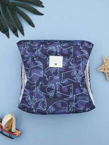 1pc Washable Male Dog Belly Band - Washable Male Dog Belly Wrap, Small Dog Diaper, Suitable For Puppies - Multicolor - View 27