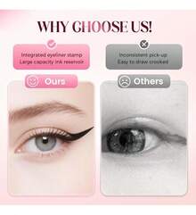 TendenciaGel Delineador De Ojos Impermeable Con Sello Alas Plegable Negro BrillanteCalidad premium - Negro - Ver 5