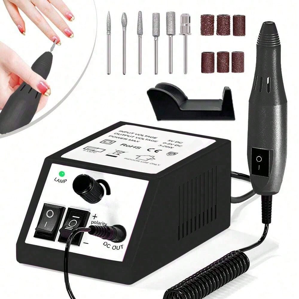 Electric Nail Drill, Professional Nail Drill Machine, Nail Grinder Kit, Nail Drill Bits, Portable Nail Salon Polishing Machine Equipment