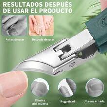 TendenciaJuego De 6 Cortaúñas Biselados Tipo Pico De ÁguilaCalidad premium - Verde - Ver 5