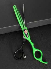 1pc/2pcs/3pcs High Quality Haircutting Scissors & Comb Set, Premium Carbon Steel Hair Cutting Tools, Professional Salon Hairdressing Shears, Trimming & Thinning Scissors, Haircomb - Green - View 7