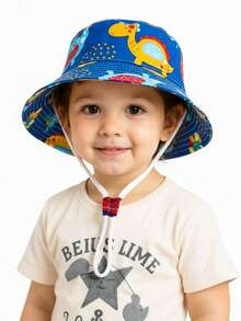 Mũ tai bèo cho bé họa tiết bướm/hoa/khủng long/sư tử hoạt hình, thích hợp cho mùa xuân/hè, phù hợp cho trẻ sơ sinh, trẻ nhỏ và trẻ em, unisex, chống tia UV, lý tưởng cho các hoạt động ngoài trời và kỳ nghỉ biển. - Nhiều màu - Xem 10