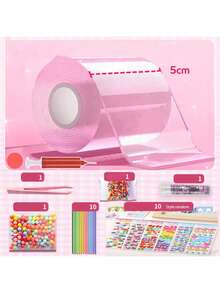 Nano Glue Putty With Music, Bubble Blowing, Full Set Nano Glue Tape Double-Sided Adhesive Bubble Blowing Stress Relief Toy Stickers (Some Parts Randomly Sent) - Multicolor - View 10