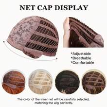 16 Inch Afro Kinky Curly Wigs For Women 1B Color Full Fluffy Bomb Style | Soft Synthetic | For Daily Party Cosplay Costume Halloweeen And Christmas - 黑色 - 查看 8