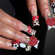 120Pcs Heart Nail Rhinestones Valentines Day Resin Heart Nail Charms For Nail Art 3 Color Love Nail Diamonds Flat Back Glitter Rose Hearts Nails Gems Red Blue Purple Hearts Nails Jewelry Nail Supplies,Purple - 紫色 - 查看 8