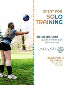 1 قطعة من معدات التدريب على الكرة الطائرة، متوفرة بألوان متعددة (الكرة غير مشمولة)، مناسبة للتدريب الفردي، تشمل مدرب الذراع والطرف، حزام خصر قابل للتعديل للكرة، مناسب لتدريب مبتدئي كرة الطائرة وكرة القدم، ممارسة التحكم بالكرة - متعدد الألوان - مشاهدة 3