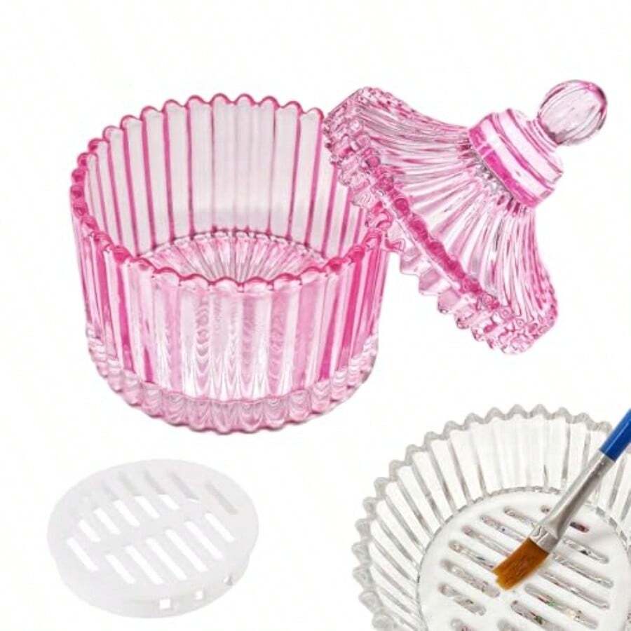 Monomer Dish Dappen Dish For Monomer Large Nail Cup For Nail Monomer  Nail Brushes Cup For Acrylic Liquid Powder Nail Glitter Gel Polish Remover Holder For Nail Salon Nail Art Busin, Nail Supplies, Makeup, - 粉色 - 查看 1