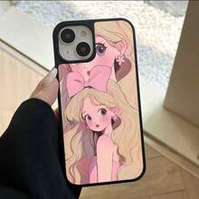 Diseñado específicamente para iPhone17/17AIR/17 Pro/17 Pro Max/16/16E/16 Pro/16 Plus/16 Pro Max/15/15 Pro/15 Plus/15 Pro Max/14/14 Plus/14 Pro/14 Pro Max/13/13 Pro/13 Pro Max/12/12 Pro/12 Pro Max/11/11 Pro/11 Pro Max,  Galaxy S25,S25 Plus,S25Ultra,S24,S24 Plus,S24 Ultra,S23,S23+,S23 Ultra,S22,S22+,S22 Ultra, esta funda de teléfono de vidrio templado anti desvanecimiento y resistente a arañazos está hecha de material de vidrio PC + TPU +, con grandes agujeros y una sensación amigable con la piel. Tiene una textura de vidrio, alto valor estético y una sensación más cómoda. Es un regalo para novias / novios / uno mismo en Pascua / cumpleaños - Negro - Ver 1