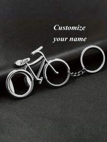1/2 Stück anpassbarer Fahrrad Schlüsselanhänger, personalisierter Taschenbehang, personalisierter Auto Schlüsselanhänger, multifunktionales Design Flaschenöffner für Radfahrer, Trinker, personalisierte Veranstaltungen, Zuhause, Outdoor, Getränkezubehör, geeignet als Souvenirs, Geschäftsgeschenke, Hochzeitsgeschenke, ideale Geschenke für Freund, Freundin, Familie, Freunde, geeignet für Jahrestage, Valentinstag, Muttertag, Geburtstage, Vatertag, Abschlussfeiern - Verschiedenfarbig - Übersicht 5