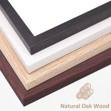 1/2/3/4件装橡木相框，白色/黑色木框，优雅礼品及墙面装饰，适用于家居、客厅、办公桌及墙面展示，完美适用于艺术作品、旅行照片、毕业照及结婚照，理想礼品，可选尺寸：A3/A4/30X40厘米 - 1pc - 查看 5