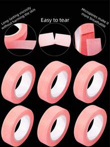 12/6/3/1 Rollen Mehrfarbige Wimpernklebe-Bänder, Klebetuchtapes für Wimpernverlängerung, atmungsaktive Mikroloch-Tuchtapes für Wimpernverlängerung, Wimpernlifting-Bänder, atmungsaktive, hypoallergene Wimpern-Isolations-Patches, Augen-Make-up-Zubehör, Augen-Make-up-Retusche-Aufkleber, Augen-Make-up-Schutz-Bänder, Geschenke, Reise, Billigwaren, Reisenotwendigkeiten - Verschiedenfarbig - Übersicht 5