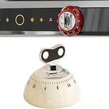 1个磁性机械厨房定时器 - 60分钟倒计时定时器，无需电池，适用于烹饪、烘焙、课堂、学习和办公桌使用