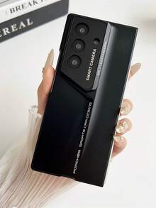 غطاء هاتف قابل للطي أحادي اللون، بسيط، للجنسين، ناعم، مقاوم للصدمات، رقيق، خفيف الوزن، غير انزلاقي، غطاء واقي متوافق مع هاتف Galaxy Z Fold7، يتضمن واقي شاشة من الزجاج المقسى، مناسب لهواتف Galaxy ZFold6/5، Galaxy Z Fold4، مناسب كهدية للعودة إلى المدرسة، التخرج، أعياد الميلاد - متعدد الألوان - مشاهدة 14