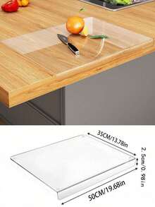 1 buc Tocător acrilic pentru blat de bucătărie, Tocător de blat, Tocător anti-zgârieturi, Pentru protecția blatului de bucătărie, Articole de bucătărie, Accesorii de bucătărie (Vă rugăm să îndepărtați folia protectoare înainte de utilizare) - Multicolor - Vizualizare 12