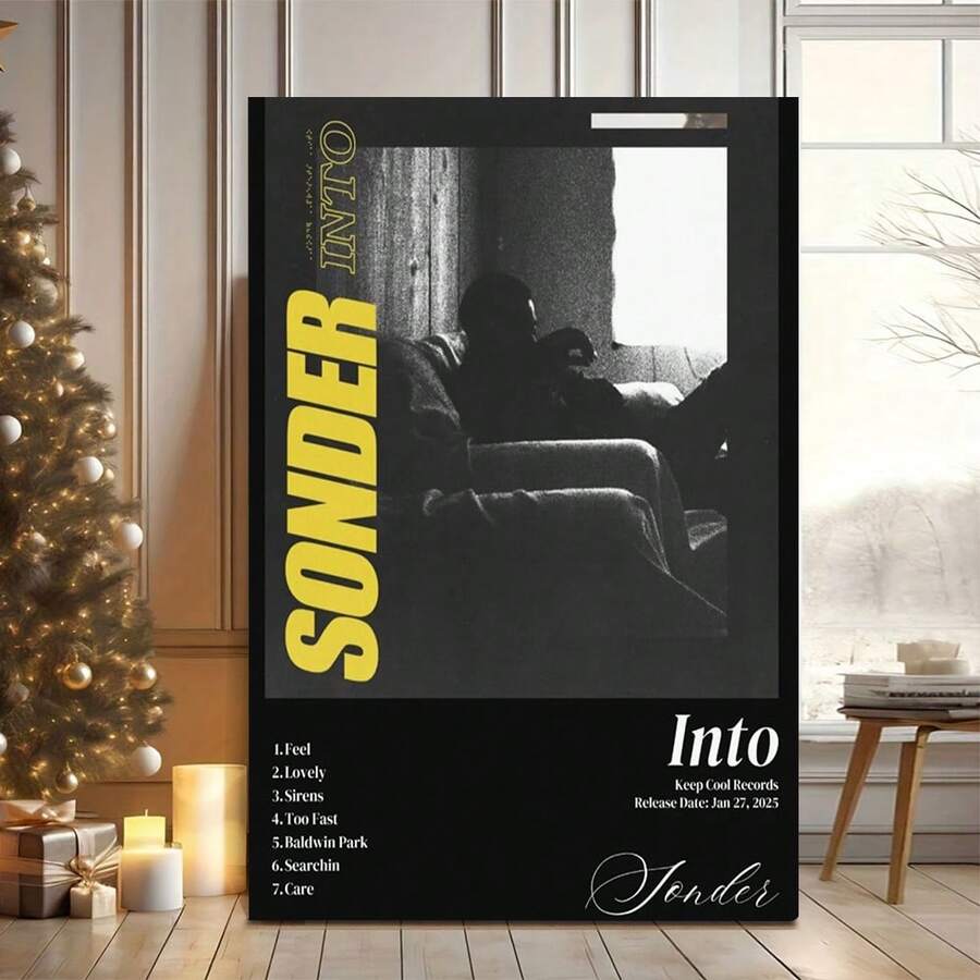 Framed Sonder Album Cover / Vinyl/ Album Cover Poster And Album Cover Posters,,,DIGITAL DOWNLOAD,Spotify Plaque - Framed(有框框的) - 查看 1
