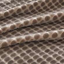 Oversized King Fleece Blanket 120x120 Inches, Seamless Soft Cozy 3D Jacquard Flannel Blanket 10'x10' Extra Large For Bed, Sofa, Couch, Travel & Camping, California King Throw, Purple - Wave CT21NV - 灰褐色 - 方塊圖案 - 查看 4