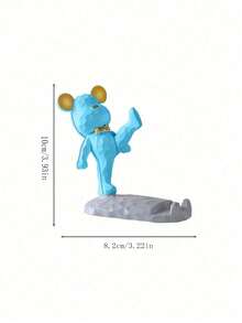 1个可爱小熊造型手机支架装饰，兼容手机和平板电脑，适用于桌面、床头、客厅、书房、卧室等场所，可作礼物赠送。生日礼物、毕业礼物，兼容、安卓手机，生日礼物、送给家人、朋友的礼物，生日手机支架，手机配件，承重力强。 - 隨機 - 查看 7